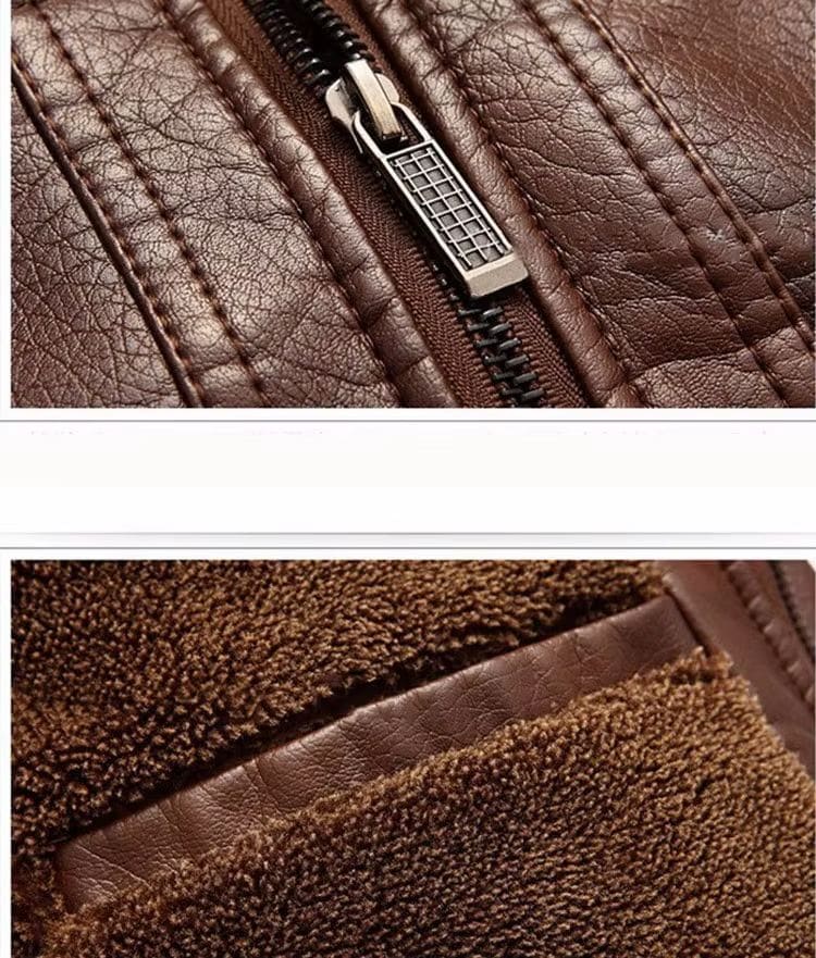 جاكيت جلد رجالي مناسب للأعمال والكاجوال